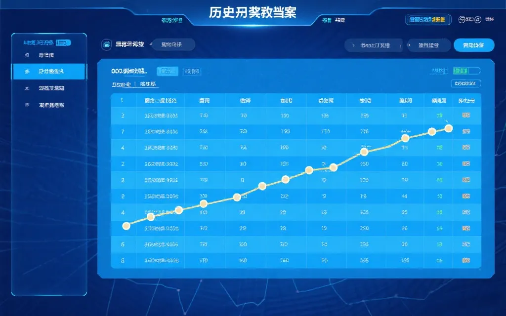 历史开奖归档界面